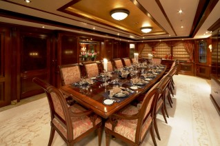 Superyacht TITANIA -  Formal Dining